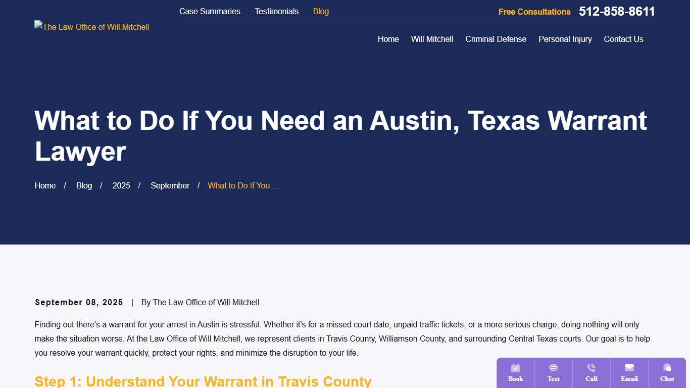 What to Do If You Need an Austin, Texas Warrant Lawyer